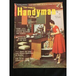 The Family Handyman Magazine 32nd Edition VINTAGE Sept. 1956 Vol. 6 No. 4